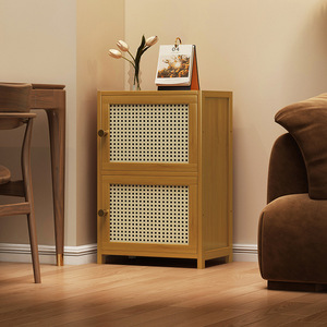 Librería Moderna de Bambú de Estilo Chino, a Prueba de Polvo, con Puerta, Combinación <span class=keywords><strong>Vertical</strong></span>, Mueble de Almacenamiento Estrecho para el Hogar - Product Image 5