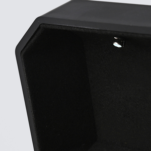 FANXI Custom logo <b>Black</b> Microfiber Jewelry <b>Box</b> Ring Earrings Pendant Necklace <b>Box</b> Jewelry Packaging Octagonal <b>Box</b> - Product Image 4