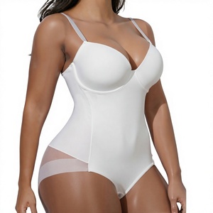 Body gainant amincissant en nylon avec boutons, <span class=keywords><strong>grande</strong></span> <span class=keywords><strong>taille</strong></span>, 10000 kg, pour femme, post-partum, <span class=keywords><strong>corset</strong></span> abdominal, sous-vêtement, soutien-gorge à bretelles - Product Image 1