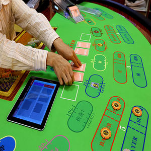 Mesa <span class=keywords><strong>de</strong></span> Juego Inteligente con RFID para Casino CHENSHENG, Mesa <span class=keywords><strong>de</strong></span> Baccarat, Blackjack, <span class=keywords><strong>Ruleta</strong></span> y Póker con RFID para Casino - Product Image 3