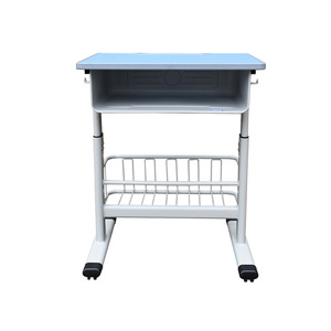 Ensemble bureau et chaise pour étudiant, hauteur réglable, bleu, design moderne, pour usage scolaire - Product Image 3
