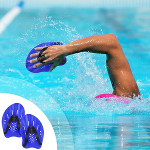 1 paire de palmelettes de natation pour adultes et enfants, dispositif d'entraînement avec sangles réglables - Product Image 6