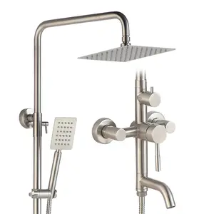 高品质高压降雨304不锈钢喷雾淋浴喷头，用于洗头和浴室装修