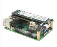 Carte d'extension Raspberry Pi 5 PCIe vers M2 NVMe SSD X1001, prend en charge le démarrage NVMe, PCIe Gen3 M2 2280 SSD Shield HAT