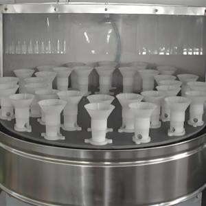 Laveuse de bouteilles manuelle personnalisée 32 têtes Machine à laver les bouteilles de jus d'eau de bière et de vin pour nettoyer les bouteilles en plastique PET en <span class=keywords><strong>verre</strong></span> - Product Image 5