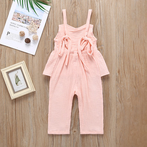 Ropa de Verano para Bebés, Conjuntos de 2 Piezas de Camiseta y Pantalones de Muselina Personalizados para Niñas Pequeñas, Conjuntos Casuales para Bebés - Product Image 5