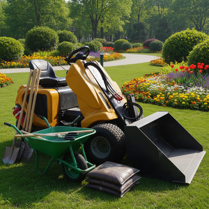 Mini-chargeuse sur pneus électrique hydrostatique HAIJU 3 roues motrices, capacité 250-320 kg, pneus 18x8.50-8, vitesse 12 km/h, hauteur de levage 1800 mm, économique - Product Image 1