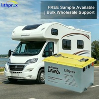 Batterie lithium à décharge profonde 38,4V 100Ah Grade A, charge rapide, LiFePO4, RV, Bluetooth, BMS intelligent, borne M8, CE, RoHS, IP67, OEM, ODM