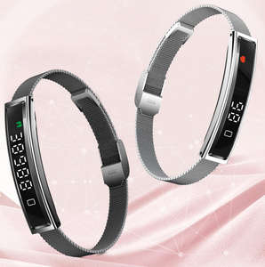 <span class=keywords><strong>Pulsera</strong></span> de Acero Inoxidable de Chile, Brazalete de Moda, Brazalete FI, Monitor de Sueño, Oxígeno en Sangre, Resistente al Agua - Product Image 4