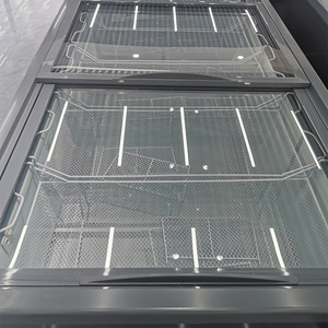 Congelador comercial Puerta <span class=keywords><strong>de</strong></span> <span class=keywords><strong>vidrio</strong></span> Refrigerador Supermercado Congelador <span class=keywords><strong>horizontal</strong></span> Exhibidor Cofre Congelador escaparate - Product Image 6