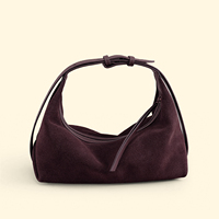 Sac à bandoulière vintage en daim de vache véritable pour femme, sac à main hobo en cuir véritable, fabricant ODM OEM personnalisé