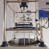 Réacteur en verre monocouche de 1l ~ 200l, modèle cylindrique