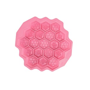 Silicone Cake Mold Honeycomb Shape Pink Baking Supplies For Home Kitchen Cake Tools - Product Image 1