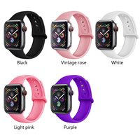 Bracelet de sport pour Apple Watch Bracelet en silicone souple Bracelets de remplacement pour IWatch Series 10/9/87/6/5/4/3/2/SE 42mm 46mm