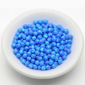 Venta caliente de ópalo de alta calidad Color OP05/17 cabujón redondo sintético cuentas de piedra de ópalo para joyería personalizada - Product Image 6