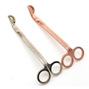 <b>Candle</b> Wick Trimmers Stainless Steel Rose Gold Imitation Gold Non Toxic Hand Tools For Scented <b>Candles</b> - Product Image 1
