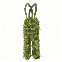 Ensemble de chasse respirant à séchage rapide avec camouflage en feuilles d'érable 3D en polyester, observation des oiseaux en forêt, capuche, couleur bionique
