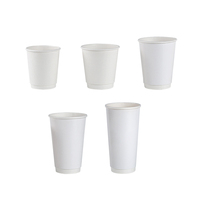 Gobelet en papier pour café latte jetable avec logo personnalisé, pour boissons chaudes, double paroi isolante, gobelet en papier pour thé épaissi, biodégradable