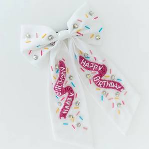 Multi-Stijl Boog Fluwelen Strik Clips Tie Dye Haarclip Kralen Clips Voor Meisjes - Product Image 5