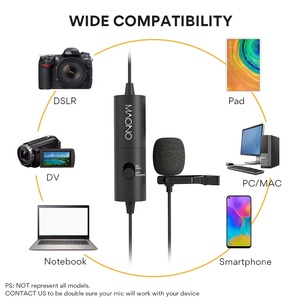 Micrô Đeo Cổ MAONO Chuyên Nghiệp, Micrô Có Dây, Dùng Cho Điện Thoại Phỏng Vấn, Truyền Phát Trực Tiếp, Ve Áo - Product Image 5