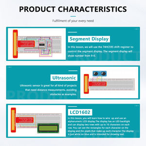Набор для начинающих KUONGSHUN OEM ODM для STEM-образования, программируемый, с руководством, комплект электронных компонентов для <span class=keywords><strong>Raspberry</strong></span> <span class=keywords><strong>Pi</strong></span> - Product Image 2