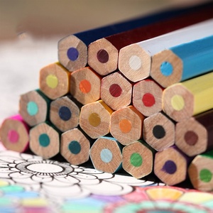 Escola arte profissional esboço desenho lápis coloridos 72 em metal caixa - Product Image 5