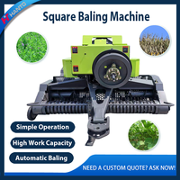 Nouveau modèle de presse à balles automatique à haute densité montée sur tracteur pour la production de fourrage d'alfalfa et de maïs en Chine