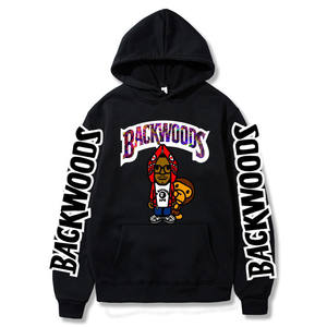เสื้อฮู้ดดี้ผู้ชายไซส์ใหญ่ ผ้าคอตตอนผสมโพลีเอสเตอร์ คุณภาพสูง ทรงหลวม ไหล่ตก ลาย <span class=keywords><strong>Backwoods</strong></span> Cookie RAW <span class=keywords><strong>ราคา</strong></span>ถูก - Product Image 4