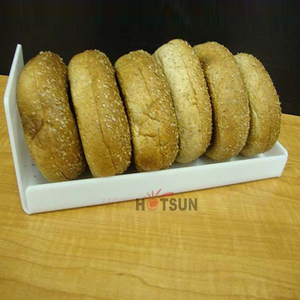 Akrilik 3 Tingkatan Roti Donat Bagels Cupcake Kue Pastry Bakery Penyimpanan Kasus Layar dengan 3 Putih Nampan - Product Image 3