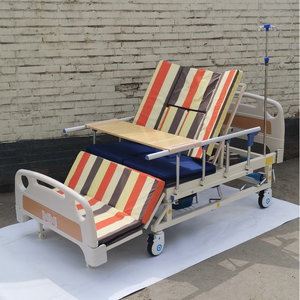 Cama de uso doméstico para girar y acostar a las personas, cama de hospital con orificio para inodoro, cama móvil, para uso en residencias de ancianos, con elevación de respaldo y de piernas - Product Image 3