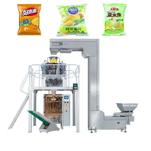 10 Hoofd Weger Verticale Aardappel Chip Popcorn Weging Verpakkingsmachine Ce Automatische Multi-Head Verpakkingsmachine