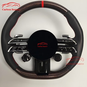 Volante in Fibra di Carbonio Personalizzato per <span class=keywords><strong>Mercedes</strong></span> W204 W205 W206 <span class=keywords><strong>C180</strong></span> C200 C300 C63 - Product Image 1