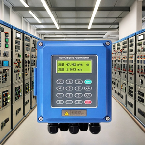 TUF-2000B Thông Minh Xách tay siêu âm đo lưu lượng cảm biến LCD hiển thị chất lỏng nước dầu lưu lượng kế kẹp cho đường ống OEM hỗ trợ - Product Image 5