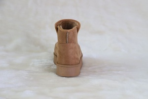 Giày bốt mùa đông nữ da lộn nâu đế dày cổ điển ấm áp thoải mái tăng chiều cao đi ngoài trời, xuất xưởng trực tiếp - Product Image 5