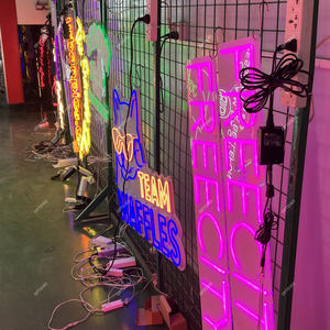 Décoration murale d'entreprise, <span class=keywords><strong>logo</strong></span> de magasin personnalisé en acrylique LED, enseigne lumineuse au néon avec impression UV - Product Image 5