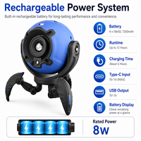 Lámpara Nocturna LED RGB HENGBO D77 Recargable con Doble Temperatura de Color (6000K/4100K), Proyector Láser de Estrellas para Dormitorio, Escritorio y Uso en Exteriores
