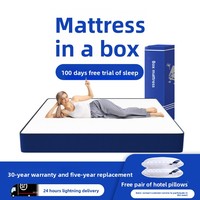 Matelas à ressorts indépendants en latex, mousse à mémoire de forme épaisse de qualité hôtelière, confortable, détachable, pour la maison, protection de la colonne vertébrale