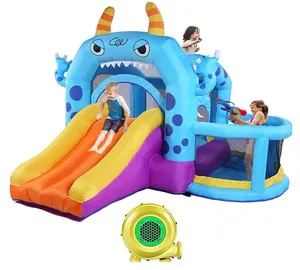 Inflatable cute animal shape Kids Bounce House , Inflatable slide Jumping house castle