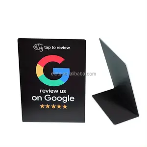 Factory Price Black Printing PhoneTapify Collect NFC Google Reviews Table Stand Tap Card