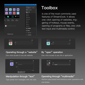 N4 - ทางเลือกที่ดีที่สุดสำหรับ Stream Deck Plus |   คีย์แบบกำหนดเอง 10 ปุ่ม + หน้าจอสัมผัส + ฮับ USB - Product Image 2