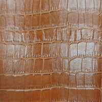 Cuir PU gaufré crocodile effet bambou, mat, bicolore, horizontal, grand format, pour bagages, ameublement haut de gamme et emballage