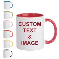 Cadeaux personnalisés, tasse à café en céramique blanche de 11 oz, résistante au lave-vaisselle, personnalisable, tasse à café avec photo personnalisée, avec poignée