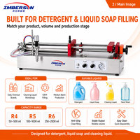 Machine de remplissage pneumatique à tête unique 50-2500 ml semi-automatique pour détergent, savon liquide et produits chimiques quotidiens