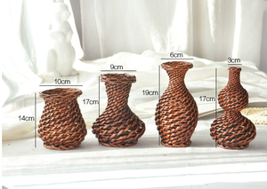 Jarrón <span class=keywords><strong>de</strong></span> <span class=keywords><strong>mimbre</strong></span> para decoración del hogar, jarrón europeo <span class=keywords><strong>de</strong></span> <span class=keywords><strong>mimbre</strong></span>, artículos <span class=keywords><strong>de</strong></span> decoración para el hogar - Product Image 4