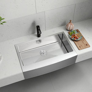 Fregadero de cocina de acero inoxidable hecho a mano de gran capacidad de 36x20 pulgadas, delantal de un solo cuenco de alto estándar, reunión frontal, demanda <span class=keywords><strong>del</strong></span> <span class=keywords><strong>mercado</strong></span> - Product Image 1