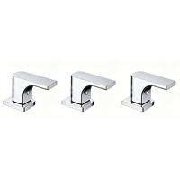 Robinet de baignoire HONGDEC de luxe en laiton chromé, 5 trous, mitigeur de baignoire à poser sur le rebord, ensemble de robinetterie de salle de bain