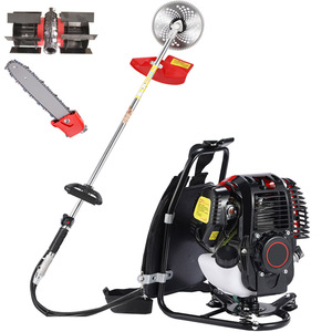 Custom Accessories Industrial Grade 4-Stroke 55.7cc Brush Cutter Tiller Trimmer with Weeder Attachment <b>Rotavator</b> Head Cultivator - Product Image 2