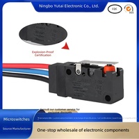 Vente en gros de mini-interrupteurs en plastique JinChen KW06-Y, subminiatures, 3 broches SPDT, IP67, levier de souris, durée de vie mécanique de 40 000 cycles