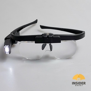 Lupa de Cabeza con Aumento de 1.5X-4.5X, Lupa de Manos Libres con Luz LED para Trabajos de Precisión, Lectura, <span class=keywords><strong>Gafas</strong></span> de Aumento Recargables - Product Image 2