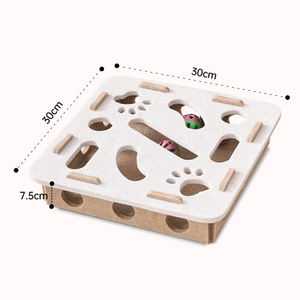 Chat Puzzle Jouet Feutre Puzzle Boîte Chat Exercice Jouet Avec Balle Intérieur Sports Divertissement Chasse Chat Jouets Divertissement Fournitures - Product Image 5